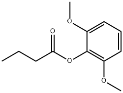 Butanoic acid, 2,6-dimethoxyphenyl ester Structure