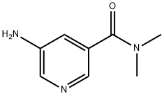 3-Pyridinecarboxamide, 5-amino-N,N-dimethyl- Structure