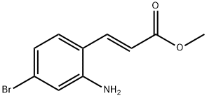 2-Propenoic acid, 3-(2-amino-4-bromophenyl)-, methyl ester, (2E)-,1068437-24-0,结构式