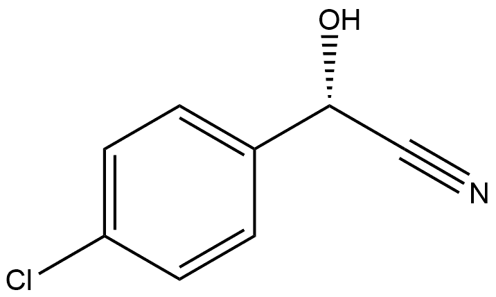 Benzeneacetonitrile, 4-chloro-α-hydroxy-, (αS)- Structure