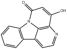 6H-Indolo[3,2,1-de][1,5]naphthyridin-6-one, 4-hydroxy- 化学構造式