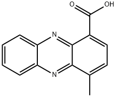 1-Phenazinecarboxylic acid, 4-methyl- Struktur