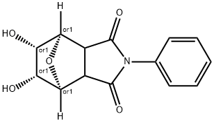 4,7-Epoxy-1H-isoindole-1,3(2H)-dione, hexahydro-5,6-dihydroxy-2-phenyl-, (4R,5S,6R,7S)-rel- Structure