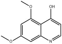 4-Quinolinol, 5,7-dimethoxy- Structure