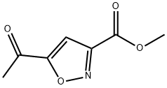 3-Isoxazolecarboxylic acid, 5-acetyl-, methyl ester Struktur