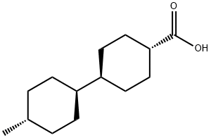 [1,1'-Bicyclohexyl]-4-carboxylic acid, 4'-methyl-, (trans,trans)- Structure