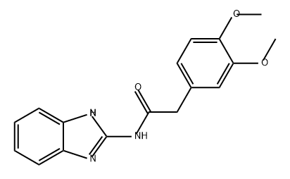 Benzeneacetamide, N-1H-benzimidazol-2-yl-3,4-dimethoxy- Structure