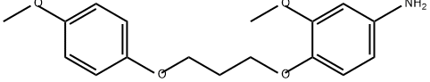 Benzenamine, 3-methoxy-4-[3-(4-methoxyphenoxy)propoxy]- Structure