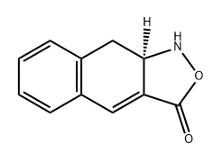 Naphth[2,3-c]isoxazol-3(1H)-one, 9,9a-dihydro-, (9aR)- Struktur