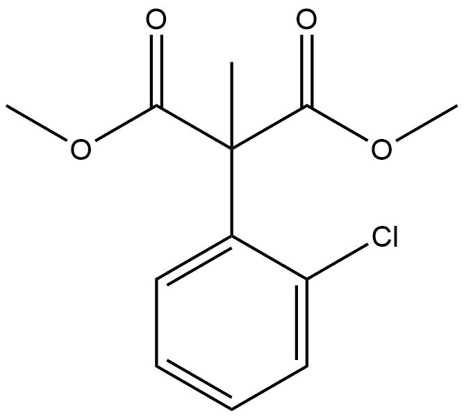 1,3-Dimethyl 2-(2-chlorophenyl)-2-methylpropanedioate 结构式