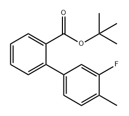 [1,1'-Biphenyl]-2-carboxylic acid, 3'-fluoro-4'-methyl-, 1,1-dimethylethyl ester Structure