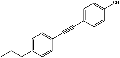 4-(4-propylphenylethynyl)phenol Structure