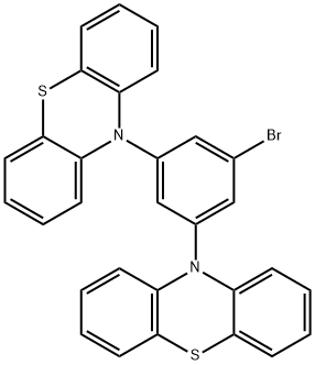 10H-Phenothiazine, 10,10'-(5-bromo-1,3-phenylene)bis- Structure
