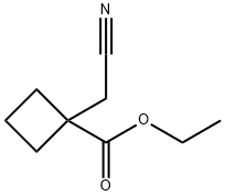 Cyclobutanecarboxylic acid, 1-(cyanomethyl)-, ethyl ester Structure