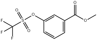 Benzoic acid, 3-[[(trifluoromethyl)sulfonyl]oxy]-, methyl ester Structure