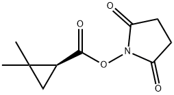 2,5-Pyrrolidinedione, 1-[[(2,2-dimethylcyclopropyl)carbonyl]oxy]-, (S)- (9CI) Struktur