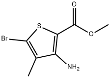 2-Thiophenecarboxylic acid, 3-amino-5-bromo-4-methyl-, methyl ester