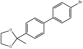 2-(4'-溴-[1,1'-联苯]-4-基)-2-甲基-1,3-二氧戊环 结构式