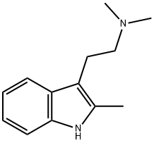 1H-Indole-3-ethanamine, N,N,2-trimethyl- Structure