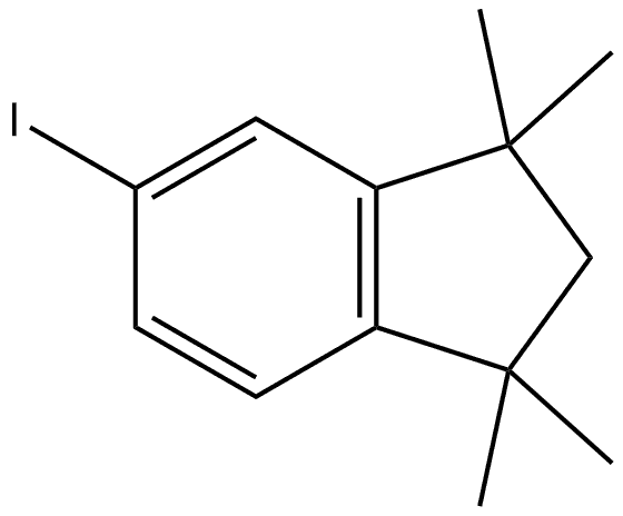 2,3-Dihydro-5-iodo-1,1,3,3-tetramethyl-1H-indene Structure