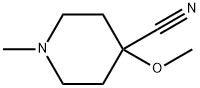 4-Piperidinecarbonitrile, 4-methoxy-1-methyl-,1082040-36-5,结构式