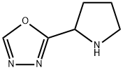 1,3,4-Oxadiazole, 2-(2-pyrrolidinyl)- Structure