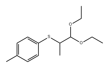 Benzene, 1-[(2,2-diethoxy-1-methylethyl)thio]-4-methyl- Structure