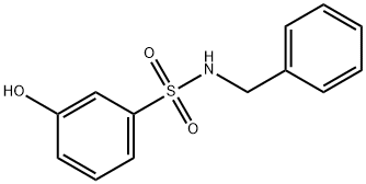 N-Benzyl-3-hydroxybenzene-1-sulfonamide 结构式