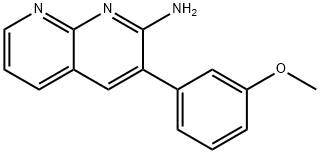 2-氨基-3-苯基萘啶 结构式