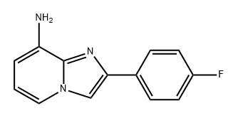 Imidazo[1,2-a]pyridin-8-amine, 2-(4-fluorophenyl)- Structure