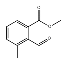Benzoic acid, 2-formyl-3-methyl-, methyl ester Structure