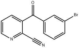 2-Pyridinecarbonitrile, 3-(3-bromobenzoyl)-,1083284-60-9,结构式