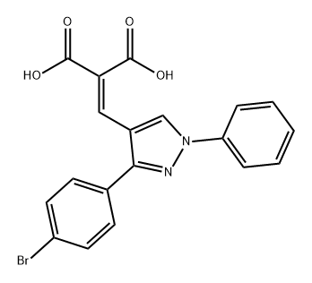 Propanedioic acid, 2-[[3-(4-bromophenyl)-1-phenyl-1H-pyrazol-4-yl]methylene]-