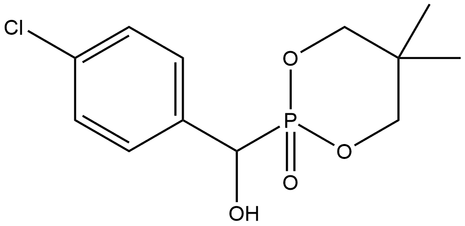 1,3,2-Dioxaphosphorinane-2-methanol, α-(4-chlorophenyl)-5,5-dimethyl-, 2-oxide