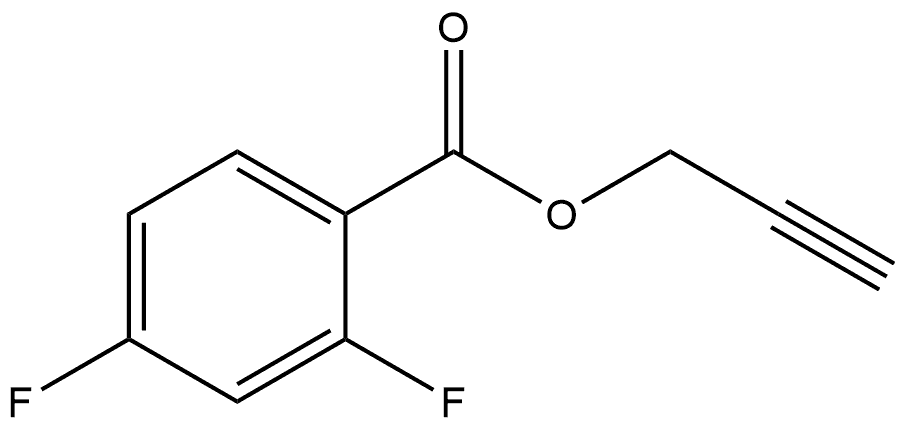 2-Propyn-1-yl 2,4-difluorobenzoate 结构式