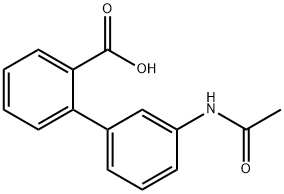2-(3-Acetylaminophenyl)benzoic acid 结构式