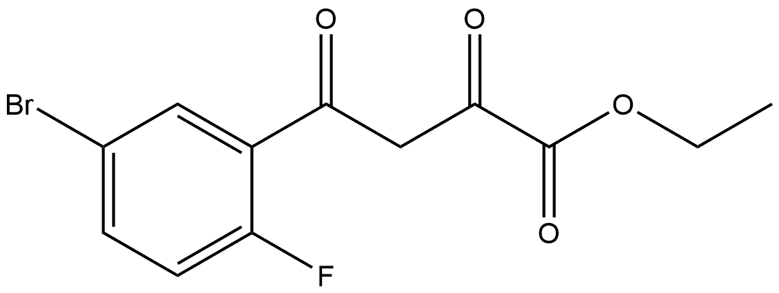 Ethyl 4-(5-Bromo-2-fluorophenyl)-2,4-dioxobutanoate Structure