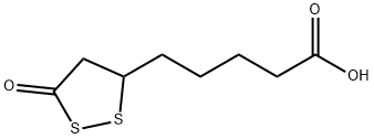 1,2-Dithiolane-3-pentanoic acid, 5-oxo- Structure