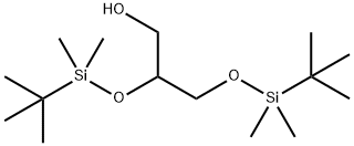 1-Propanol, 2,3-bis[[(1,1-dimethylethyl)dimethylsilyl]oxy]- 结构式