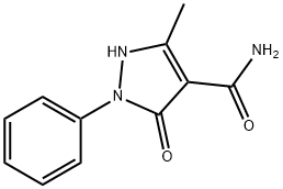1H-Pyrazole-4-carboxamide, 2,5-dihydro-3-methyl-5-oxo-1-phenyl- Structure