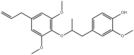 Phenol, 4-[2-[2,6-dimethoxy-4-(2-propen-1-yl)phenoxy]propyl]-2-methoxy- Struktur