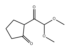 2-(2,2-Dimethoxyacetyl)cyclopentan-1-one Structure