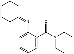 Benzamide, 2-(cyclohexylideneamino)-N,N-diethyl-