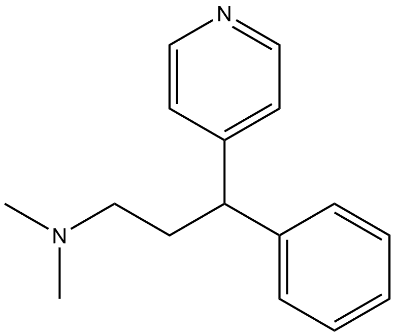 (3RS)-N,N-Dimethyl-3-phenyl-3-(pyri Structure