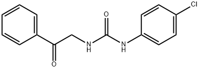 Urea, N-(4-chlorophenyl)-N'-(2-oxo-2-phenylethyl)- 结构式