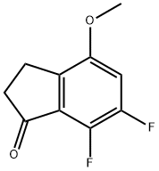 1H-Inden-1-one, 6,7-difluoro-2,3-dihydro-4-methoxy- 结构式