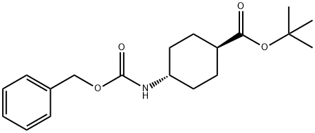 反-N-CBZ-4-氨基环己羧酸叔丁酯,1092398-87-2,结构式