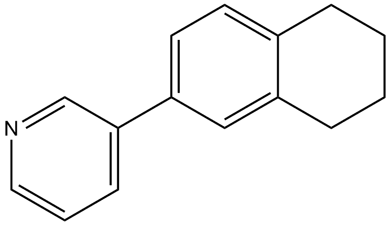 3-(5,6,7,8-Tetrahydro-2-naphthalenyl)pyridine 结构式