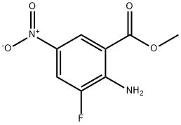 2-氨基-3-氟-5-硝基苯甲酸甲酯, 1092980-67-0, 结构式