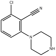 Benzonitrile, 2-chloro-6-(1-piperazinyl)- Structure